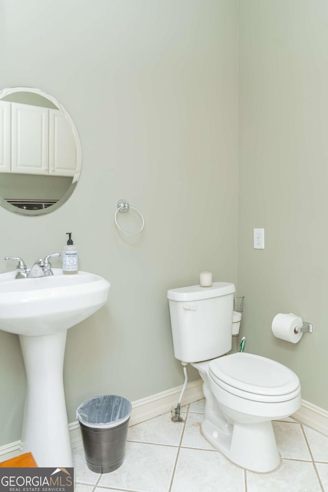 17 Hampton Way, Carrollton, GA 30116 - bathroom with toilet and tile patterned floors