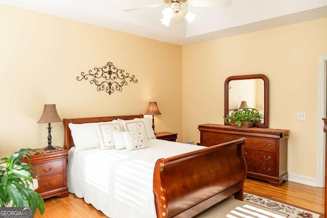 17 Hampton Way, Carrollton, GA 30116 - bedroom featuring light wood-style floors and ceiling fan