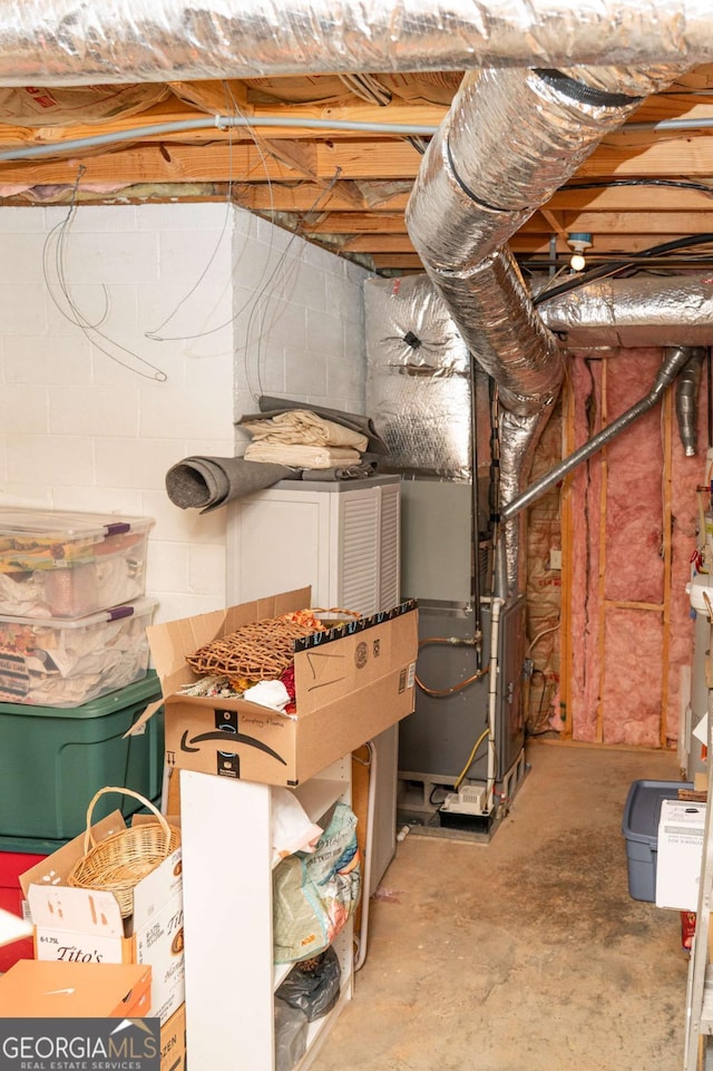 17 Hampton Way, Carrollton, GA 30116 - unfinished basement featuring heating unit