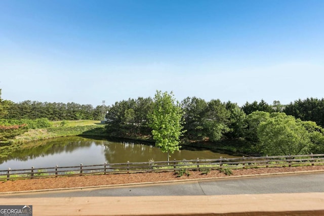 1257 Park Pass Way, Suwanee, GA 30024 - property view of water featuring fence
