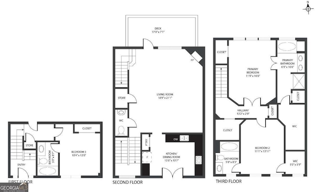 1257 Park Pass Way, Suwanee, GA 30024 - floor plan
