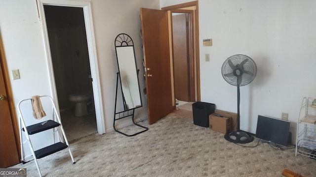 bedroom featuring baseboards and carpet floors