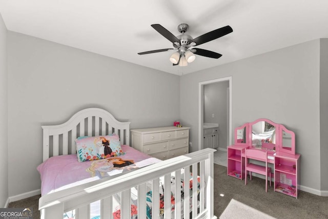 3498 Westhampton Way, Gainesville, GA 30506 - carpeted bedroom featuring baseboards and ceiling fan