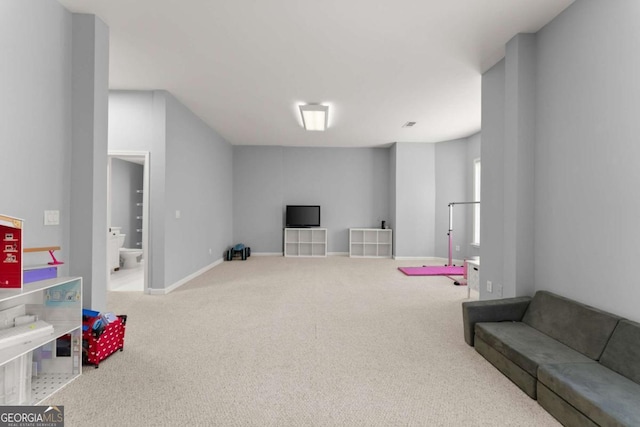3498 Westhampton Way, Gainesville, GA 30506 - rec room featuring carpet floors and baseboards