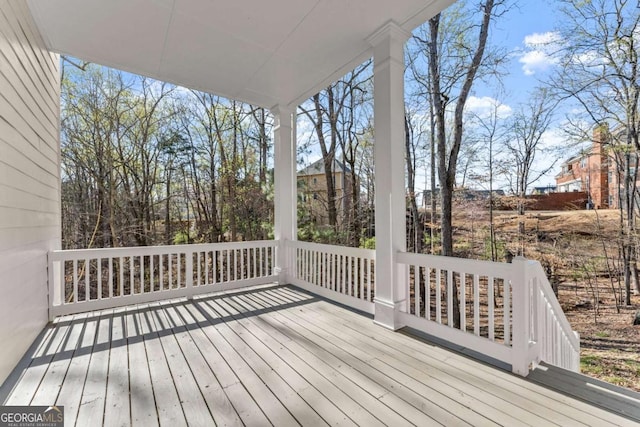 3498 Westhampton Way, Gainesville, GA 30506 - view of wooden deck