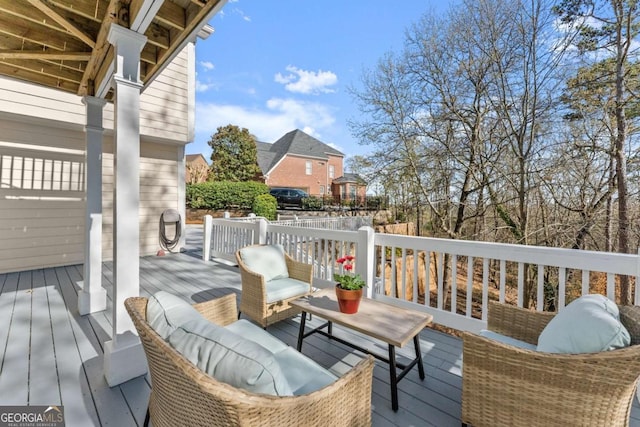 3498 Westhampton Way, Gainesville, GA 30506 - view of wooden deck