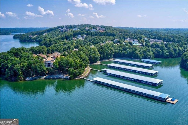 3498 Westhampton Way, Gainesville, GA 30506 - aerial view with a water view and a wooded view