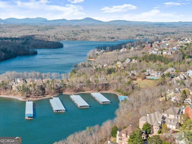 3498 Westhampton Way, Gainesville, GA 30506 - drone / aerial view featuring a water and mountain view and a residential view