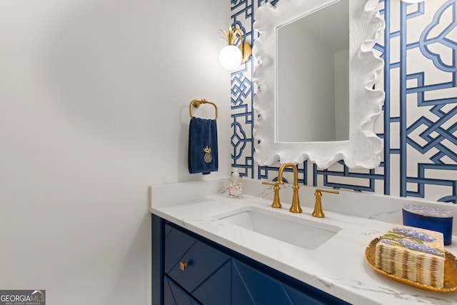 bathroom with vanity
