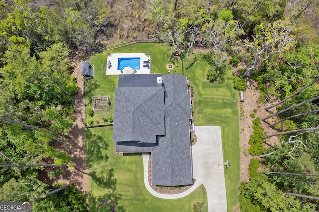 birds eye view of property