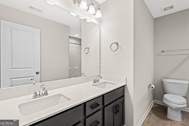126 Ashton Pl, Newnan, GA 30265 - bathroom featuring a sink, toilet, and visible vents