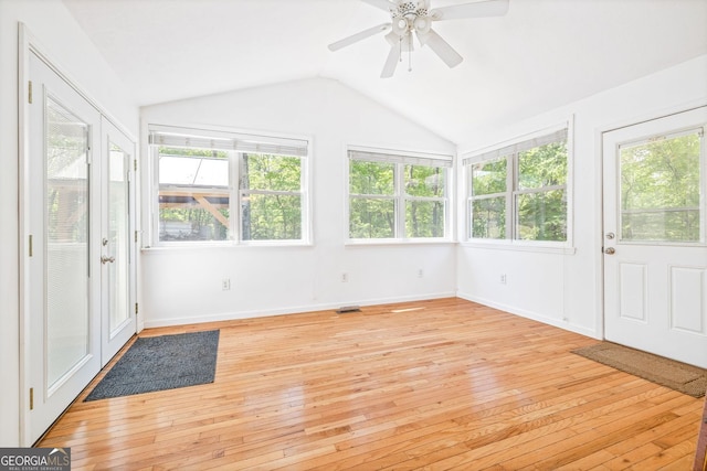 303 Jennys Cove Rd, Cleveland, GA 30528 - unfurnished sunroom with visible vents, french doors, and a healthy amount of sunlight