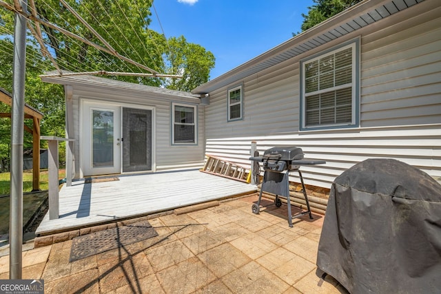 303 Jennys Cove Rd, Cleveland, GA 30528 - view of patio with a grill and a deck