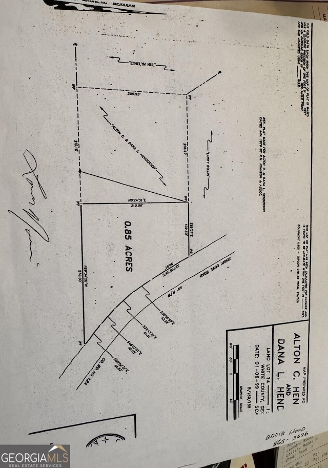 303 Jennys Cove Rd, Cleveland, GA 30528 - survey map / technical document