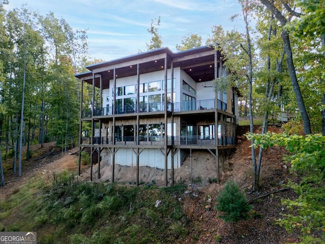 714 Scouts Overlook, Morganton, GA 30560 - back of house with a balcony