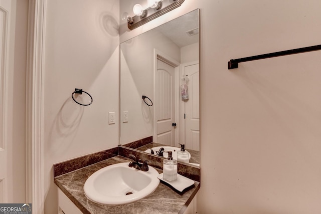 bathroom featuring vanity