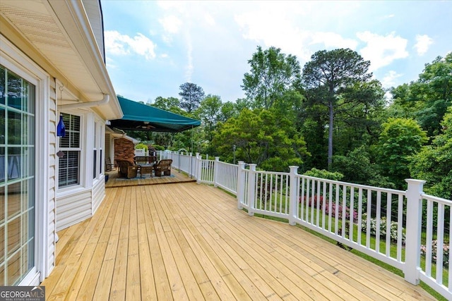 540 Commanche Dr, Macon, GA 31210 - deck featuring outdoor dining area