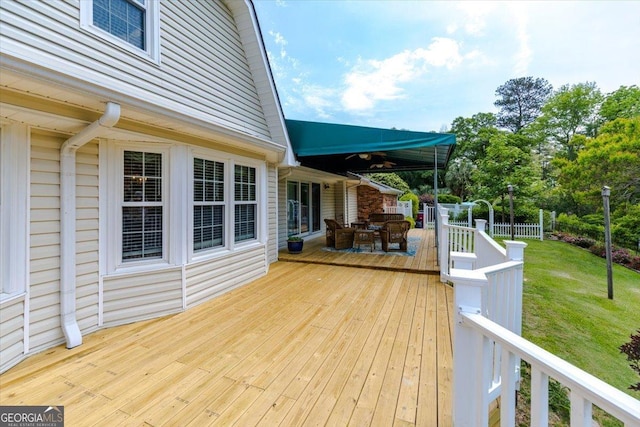540 Commanche Dr, Macon, GA 31210 - deck with a lawn and outdoor dining area