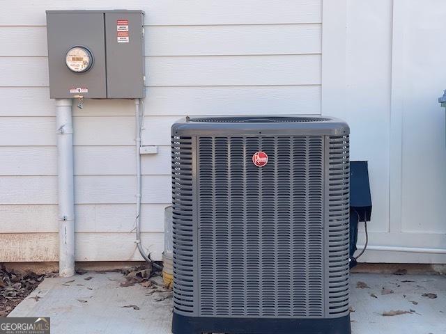 338 Grady St, Waleska, GA 30183 - exterior view of a central AC unit and electric meter