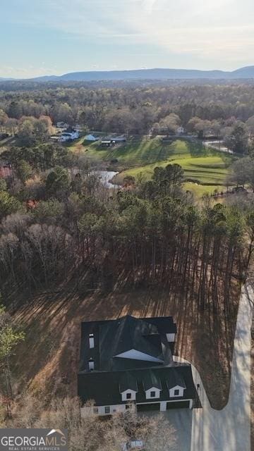 338 Grady St, Waleska, GA 30183 - aerial view of property and surrounding area featuring mountains