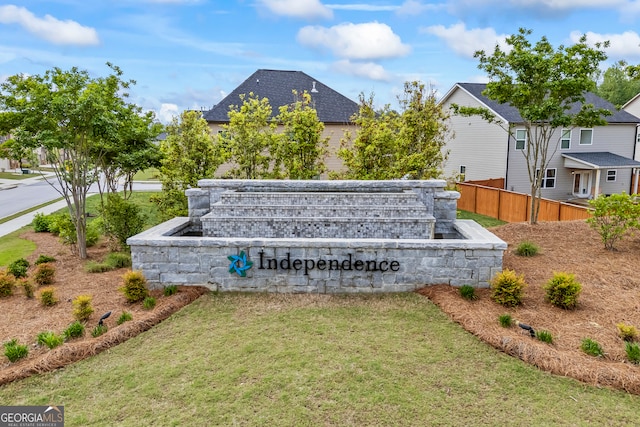 view of community / neighborhood sign