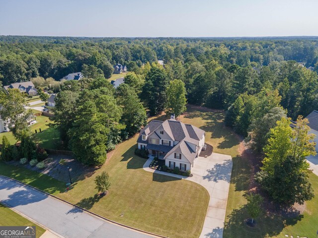 50 Brook Trl, Newnan, GA 30265 - bird's eye view featuring a wooded view