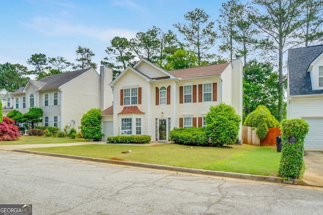 3550 Willow Tree Trce, Decatur, GA 30034 - view of front of property with driveway and a chimney