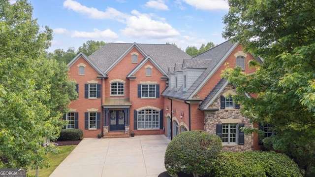 405 Bodium Ct, Milton, GA 30004 - view of front of property featuring stone siding and driveway