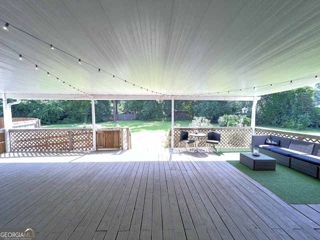 1101 Tallahassee Rd, Bainbridge, GA 39819 - wooden terrace with an outdoor hangout area