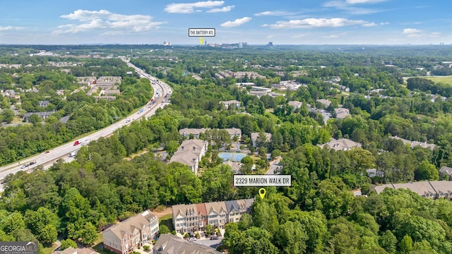 birds eye view of property