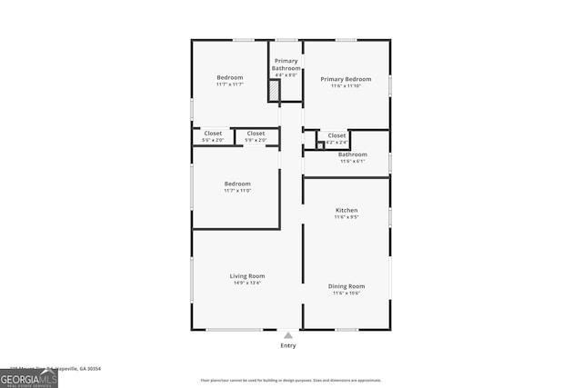 338 Mount Zion Rd, Hapeville, GA 30354 - floor plan
