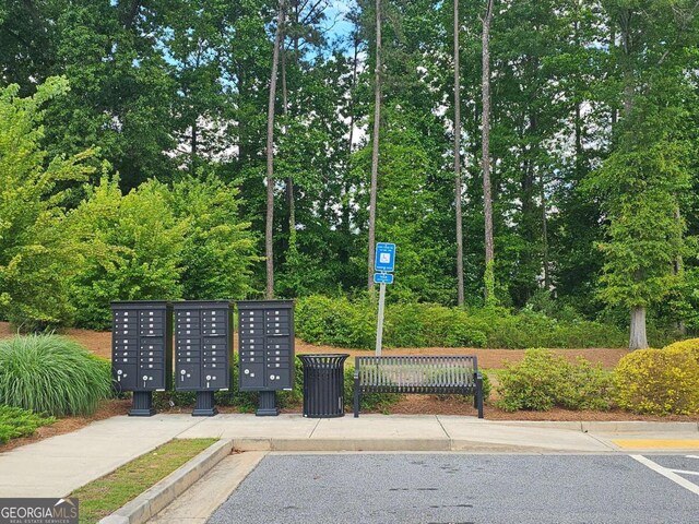 view of community featuring mail area