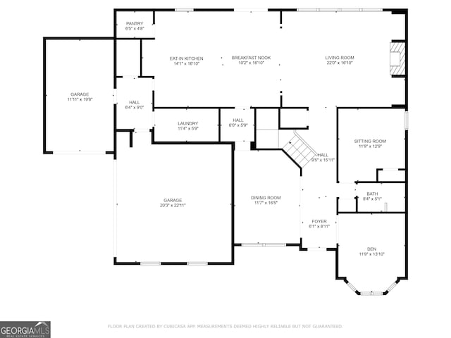 621 Oakbourne Way, Woodstock, GA 30188 - room layout