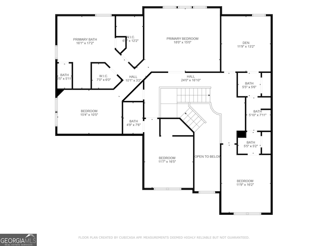 621 Oakbourne Way, Woodstock, GA 30188 - property floor plan
