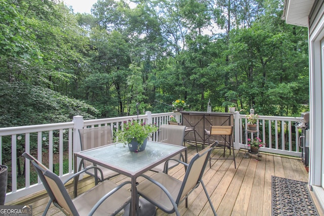 1609 Dillard Bray Rd, Royston, GA 30662 - deck with outdoor dining area