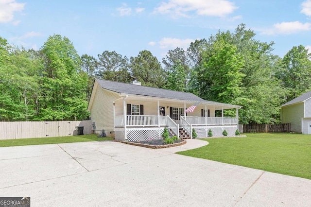 37 Winesap Ct, Temple, GA 30179 - view of front of property with covered porch, a chimney, and a gate