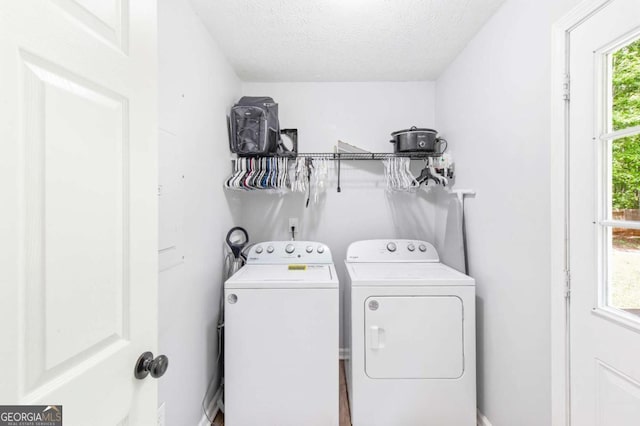 37 Winesap Ct, Temple, GA 30179 - washroom with washing machine and dryer and a textured ceiling