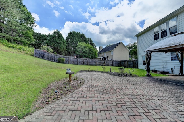view of patio / terrace with a fenced backyard