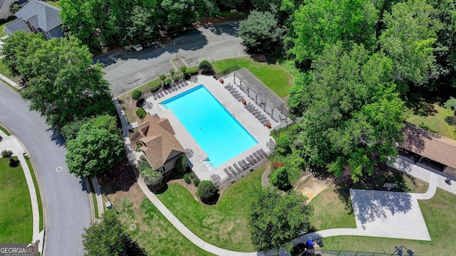 birds eye view of property