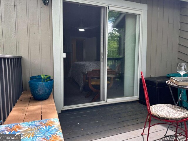 6119 Woodmont Blvd, Peachtree Corners, GA 30092 - view of wooden deck