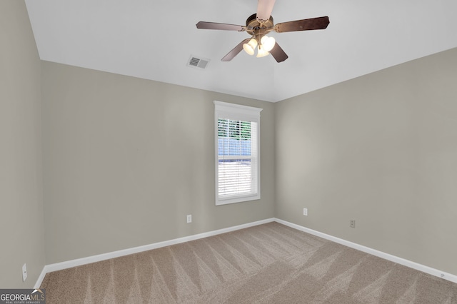 308 Jessica Way, Canton, GA 30114 - spare room featuring carpet flooring, baseboards, and a ceiling fan