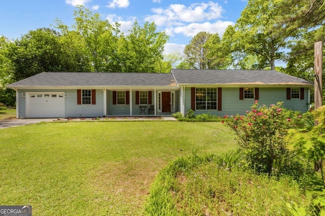 40 Carole Dr, Carrollton, GA 30117 - single story home featuring covered porch, aphalt driveway, a garage, and a front lawn