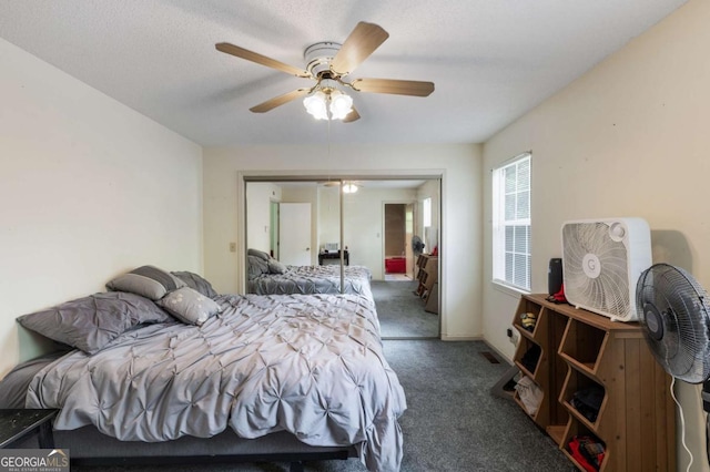40 Carole Dr, Carrollton, GA 30117 - bedroom with carpet and a ceiling fan