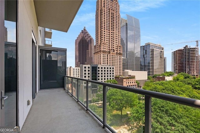 40 12th St NE Unit 803, Atlanta, GA 30309 - balcony with a city view