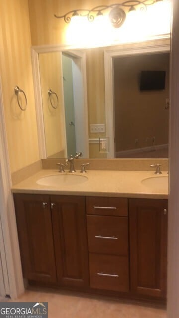 bathroom featuring vanity