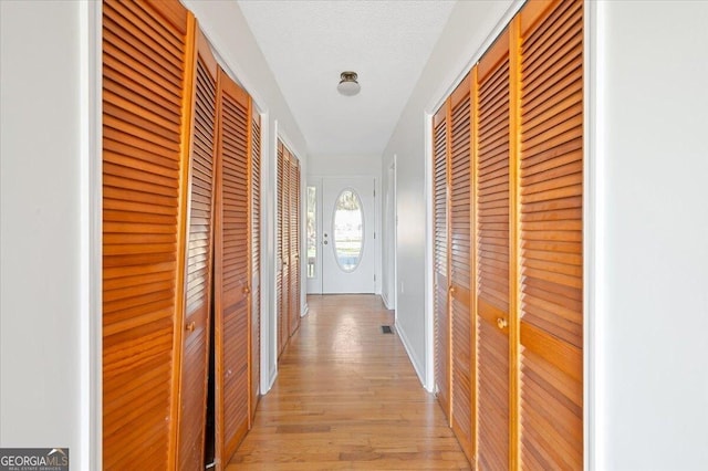 863 Hickory Bluff Rd, Waverly, GA 31565 - hallway featuring light wood-type flooring