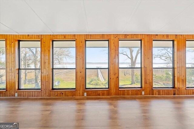863 Hickory Bluff Rd, Waverly, GA 31565 - interior space with wooden walls and wood finished floors