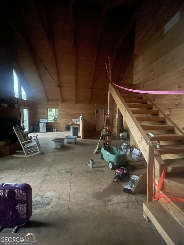 view of attic