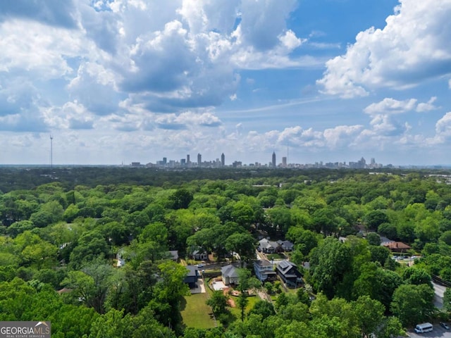 82 Dearborn St SE, Atlanta, GA 30317 - bird's eye view of a view of skyline and a heavily wooded area