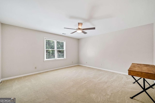 250 Chason Wood Way, Roswell, GA 30076 - spare room with a ceiling fan and carpet floors